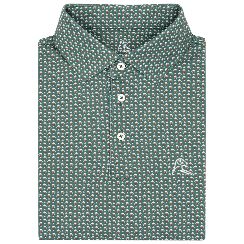Rhoback The Irish Coffee Men's Short Sleeve Performance Polo | XL | NWT